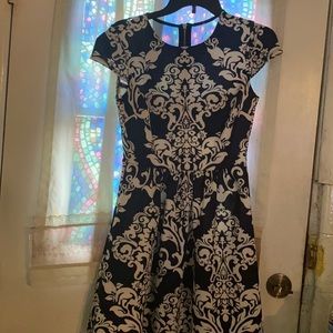 Cute floral dress with shear background